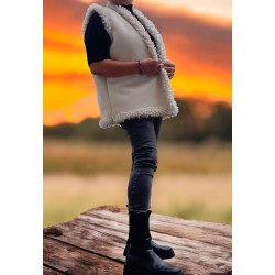 Weste mit Teddy Fell Imitat...