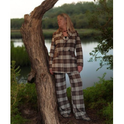 Karierter Zweiteiler -...