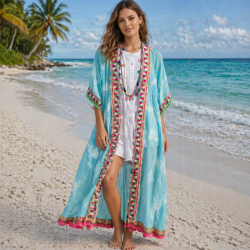 Batik Kaftan Türkis