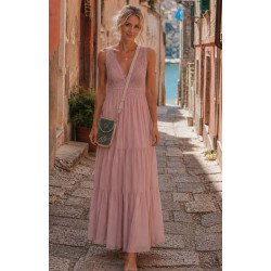 Maxikleid ärmellos mit...