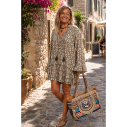 Tunika Kleid olive grün...